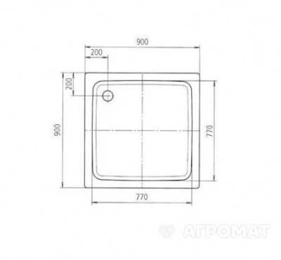 Будкрам купити 4403 0001 0001 Duschplan Піддон 90x90 4403 0001 0001 Duschplan Піддон 90x90 2