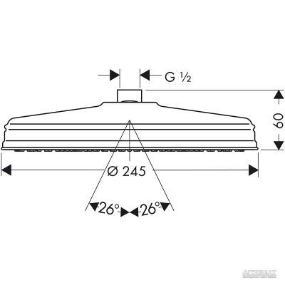Будкрам купити Carlton Верхній душ-240 Carlton Верхній душ-240 2