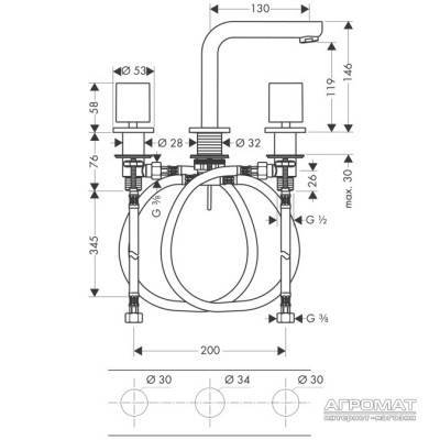 Будкрам купити Metris S Змішувач 3-отв. д/раковини Metris S Змішувач 3-отв. д/раковини 2