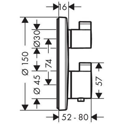 Будкрам купити Ecostat S Зовнішня частина термостата Ecostat S Зовнішня частина термостата 2