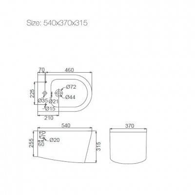 Будкрам купить GRAND Биде подвесное GRAND Биде подвесное 2