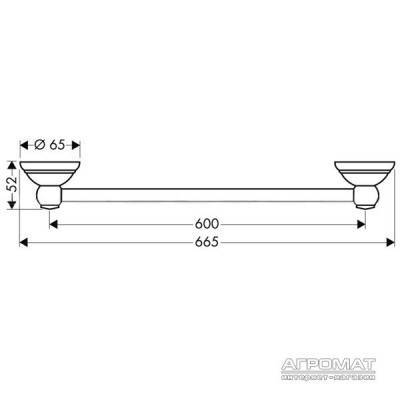Будкрам купити Carlton Тримач рушників-60 Carlton Тримач рушників-60 2