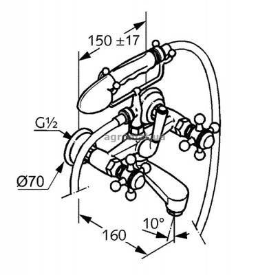 Будкрам купити Adlon Змішувач д/ванни Adlon Змішувач д/ванни 2