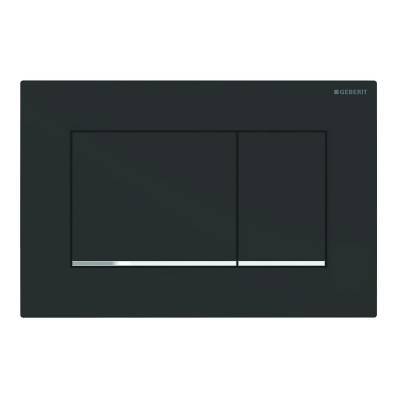 Будкрам купити Sigma 30 клавіша змиву, подвійний змив, чорний мат/хром глянець