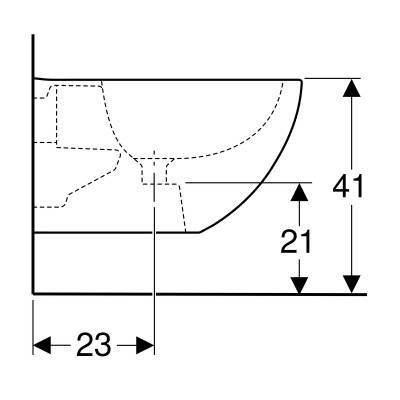 Будкрам купить Acanto Биде подвесное, с переливом, скрытые крепления, белое Acanto Биде подвесное, с переливом, скрытые крепления, белое 2