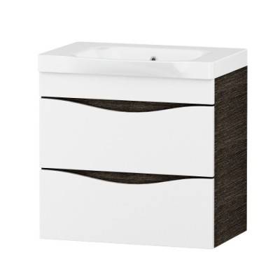 Будкрам купить LIKE, база с раковиной подвесная 65 см, белый, венге 