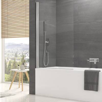 Будкрам купить OCELIA шторка на ванну 800x1400,хром/прозрачное стекло