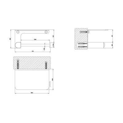 Будкрам купити RILIEVO Тримач паперу з кришкою, хром  ЗРАЗОК RILIEVO Тримач паперу з кришкою, хром  ЗРАЗОК 2