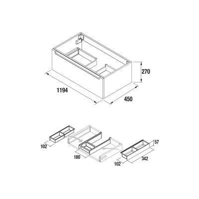 Будкрам купити MONTERREY Шафка під раковину 120см, корпус та фасад: білий глянец MONTERREY Шафка під раковину 120см, корпус та фасад: білий глянец 2