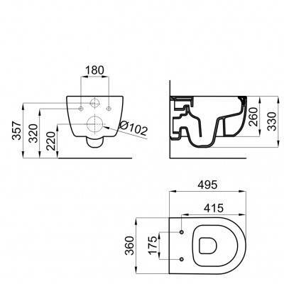 Будкрам купити PURANO Піддон 1200x900, білий PURANO Піддон 1200x900, білий 2