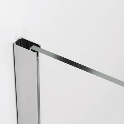 Будкрам купити WALK-IN EASY Душова фіксована перегородка, скло прозоре, проф.алюм-хром WALK-IN EASY Душова фіксована перегородка, скло прозоре, проф.алюм-хром 4