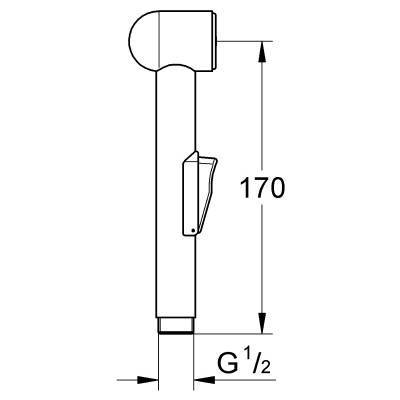Будкрам купить Trigger spray Ручной душ, 1 режим, хром Trigger spray Ручной душ, 1 режим, хром 2