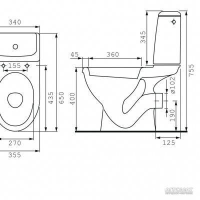 Будкрам купить EKO 2000 15 E010 3/6л Компакт крышка полипро. EKO 2000 15 E010 3/6л Компакт крышка полипро. 3