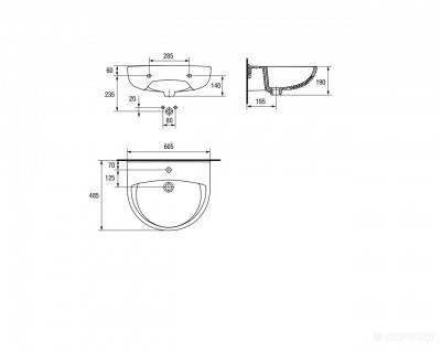 Будкрам купить PRESIDENT Раковина-60 с отв. по центру PRESIDENT Раковина-60 с отв. по центру 4