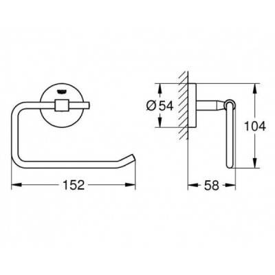 Будкрам купить BauCosmopolitan Держатель для бумаги, хром BauCosmopolitan Держатель для бумаги, хром 2