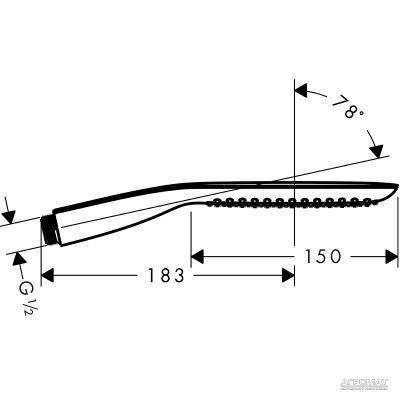 Будкрам купити PuraVida 120 1jet Ручний душ PuraVida 120 1jet Ручний душ 2