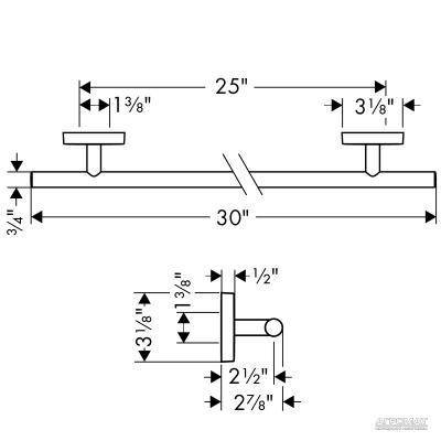 Будкрам купить PuraVida Держатель полотенец-60 PuraVida Держатель полотенец-60 2