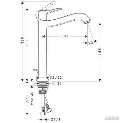 Будкрам купити Metris Classic Highriser Змішувач д/раковини Metris Classic Highriser Змішувач д/раковини 2