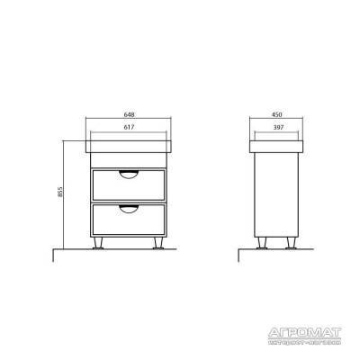Будкрам купити 02510 НІКА Тумба з раковиною-80 "Mona", венге 02510 НІКА Тумба з раковиною-80 "Mona", венге 3