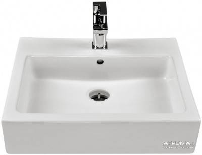 Будкрам купити TWINS Умивальник прямокутний 60см, з отв., 60 x 46см TWINS Умивальник прямокутний 60см, з отв., 60 x 46см 3