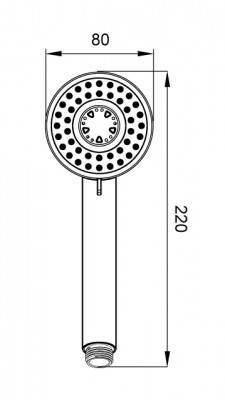 Будкрам купити Душова лійка Gia 80 Душова лійка Gia 80 2