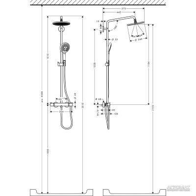 Будкрам купити Raindance Select Showerpipe 240 Душова система д/душа Raindance Select Showerpipe 240 Душова система д/душа 2