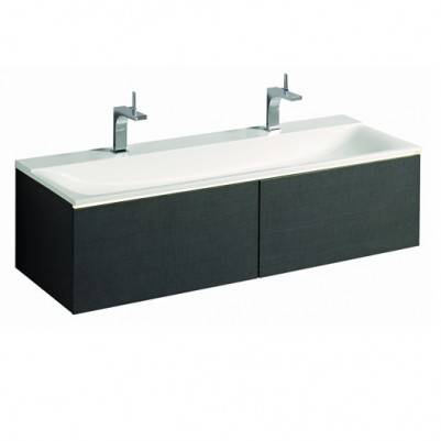 Будкрам купити Xeno2 Шафка під умивальник 1395х350х475 мм, 2 шухляди, сірий дуб