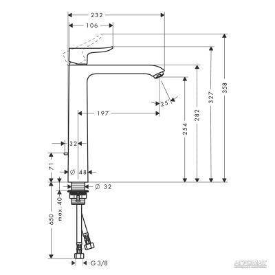 Будкрам купить Metris Highriser 260 Смеситель для раковины Metris Highriser 260 Смеситель для раковины 2