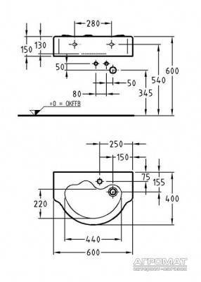 Будкрам купить Kind Умывальник 600мм, белый Kind Умывальник 600мм, белый 2