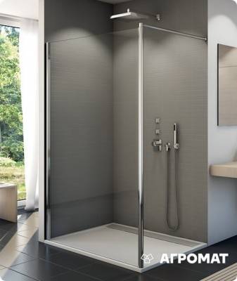 Будкрам купити WALK-IN FUN фіксована душова стінка 1400х2000, скло прозоре, проф.хром.алюм.