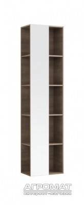 Будкрам купити Citterio Шафка бокова, висока, з дзеркалом, 400х1600х250мм, структура корпуса: темний дуб