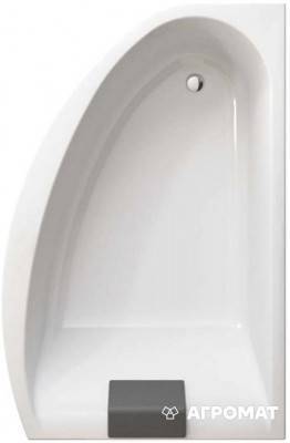Будкрам купити MIRRA Асиметрична акрилова ванна 170х110 см, права, у комплекті з ніжками SN8, елем.кріплення та підголовником SP006 (3уп)