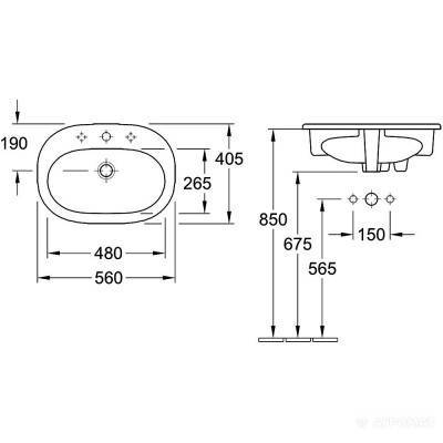 Будкрам купить O. NOVO Раковина 56 1 отв. O. NOVO Раковина 56 1 отв. 2