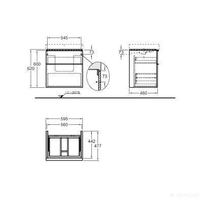Будкрам купить iCon Шкафчик под умывальник 595x620x477 мм, белый глянец, лак iCon Шкафчик под умывальник 595x620x477 мм, белый глянец, лак 2