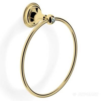 Будкрам купить CLASSIC GOLD Кольцо для полотенец, золото, Swarovski