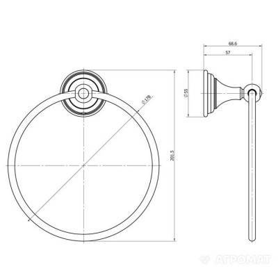 Будкрам купить CLASSIC GOLD Кольцо для полотенец, золото, Swarovski CLASSIC GOLD Кольцо для полотенец, золото, Swarovski 2