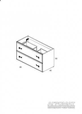 Будкрам купити OPERA Тумба-80 д/раков. 2 шухляди, білий матовий OPERA Тумба-80 д/раков. 2 шухляди, білий матовий 2