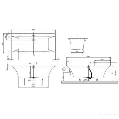 Будкрам купити SQUARO EDGE 12 Ванна 180х80см, білий (1уп) SQUARO EDGE 12 Ванна 180х80см, білий (1уп) 2