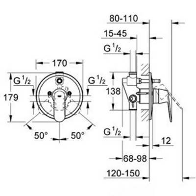 Будкрам купити Eurosmart Cosmopolitan Змішувач ВМ д/ванни Eurosmart Cosmopolitan Змішувач ВМ д/ванни 2