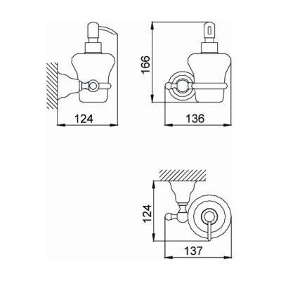 Будкрам купити Charlestone Дозатор рідкого мила, хром Charlestone Дозатор рідкого мила, хром 2