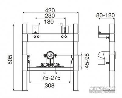 Будкрам купить (618547) Easy рама для биде (618547) Easy рама для биде 2