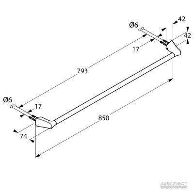 Будкрам купить Ambienta Держатель полотенца-80 Ambienta Держатель полотенца-80 2