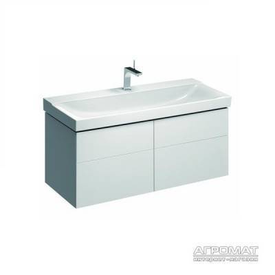 Будкрам купить Xeno2 Шкафчик под умывальник 1174х530х462 мм, 2 маленькие и 2 большие ящики, белый глянец