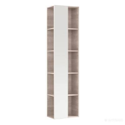 Будкрам купити Citterio Шафка бокова, висока, з дзеркалом, 400х1600х250мм, структура корпуса: світлий дуб