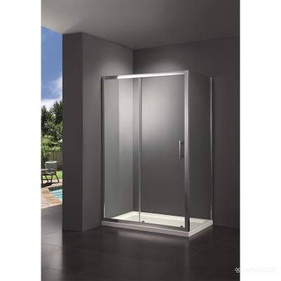 Будкрам купить FRAME Душевая кабина, раздвижная - 120*80 реверсивная - хром/прозрачное стекло