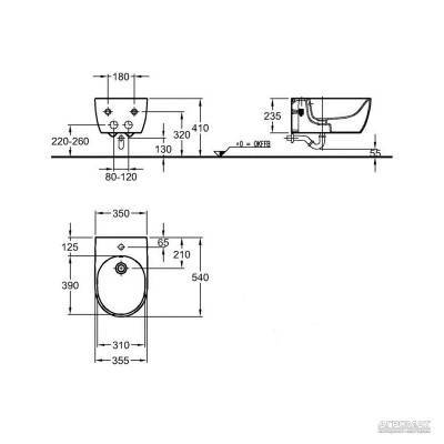 Будкрам купить iCon Биде подвесное 355х540мм iCon Биде подвесное 355х540мм 2