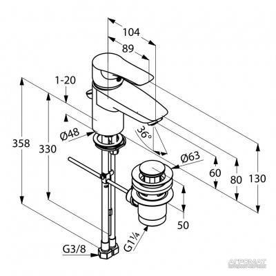 Будкрам купити Tercio New Змішувач д/раковини Tercio New Змішувач д/раковини 3