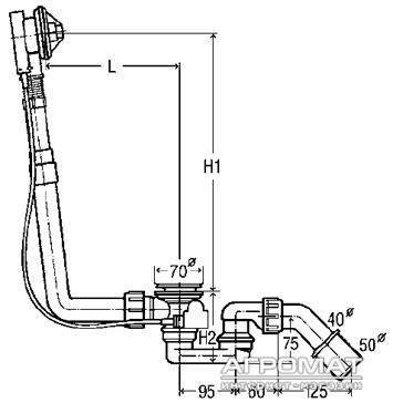 Будкрам купити Multiplex Злив-перелив д/ванни Multiplex Злив-перелив д/ванни 2
