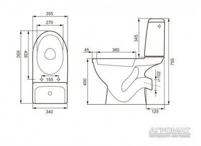 Будкрам купить EKO 2000 437 E031 3/6л Компакт крышка дюропласт EKO 2000 437 E031 3/6л Компакт крышка дюропласт 2