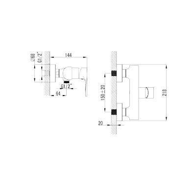 Будкрам купити OPTIMA Змішувач д/душа, хром OPTIMA Змішувач д/душа, хром 2
